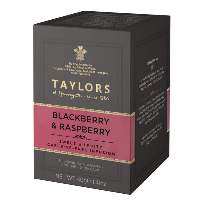 TAYLORS Herbata Ziołowo-Owocowa z naturalnym aromatem jeżyny i maliny 40 g