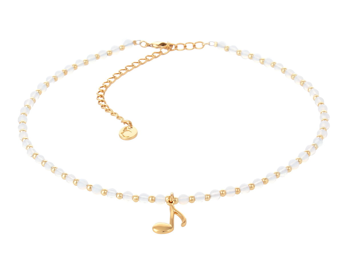 Colibra Naszyjnik pozłacany z opalami z nutką kolekcja Basic Aria Martelle