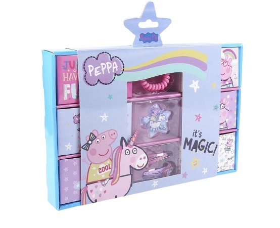 Pudełko na biżuterię ozdoby do włosów Świnka Peppa