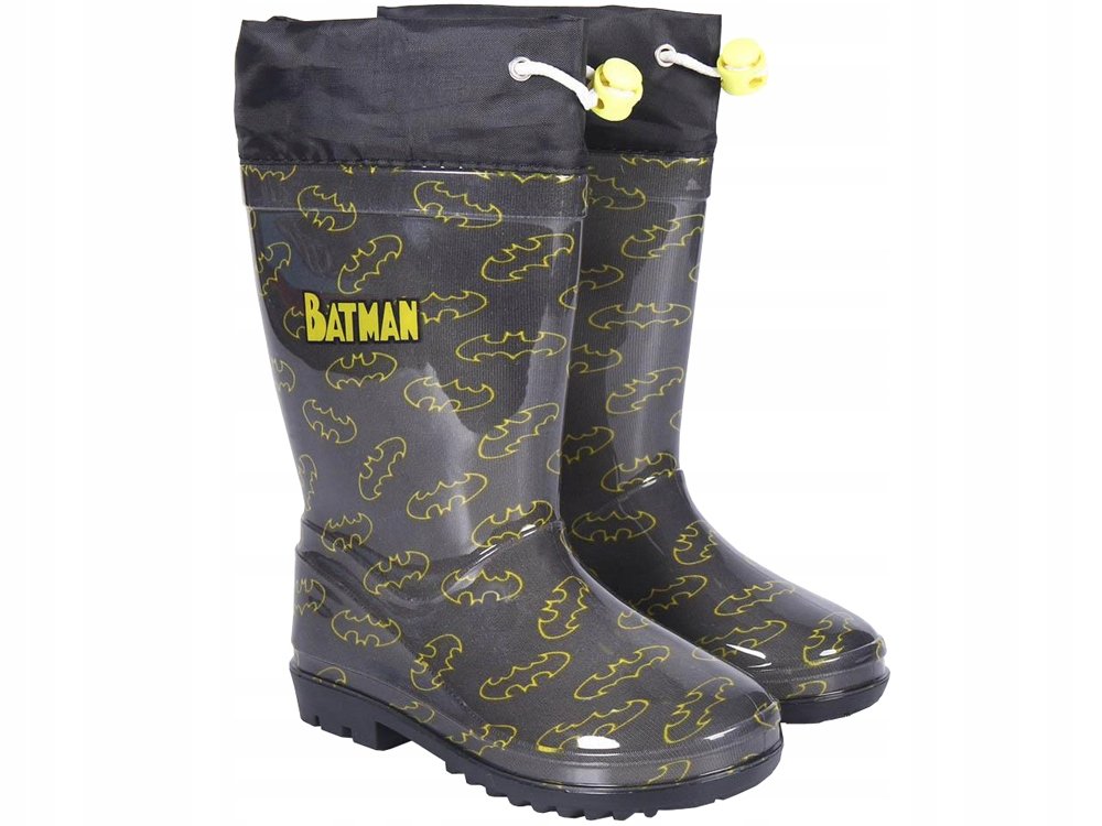 Batman Kalosze czarne/żółte dziecięce gumowce gumiaki 29 Cerda