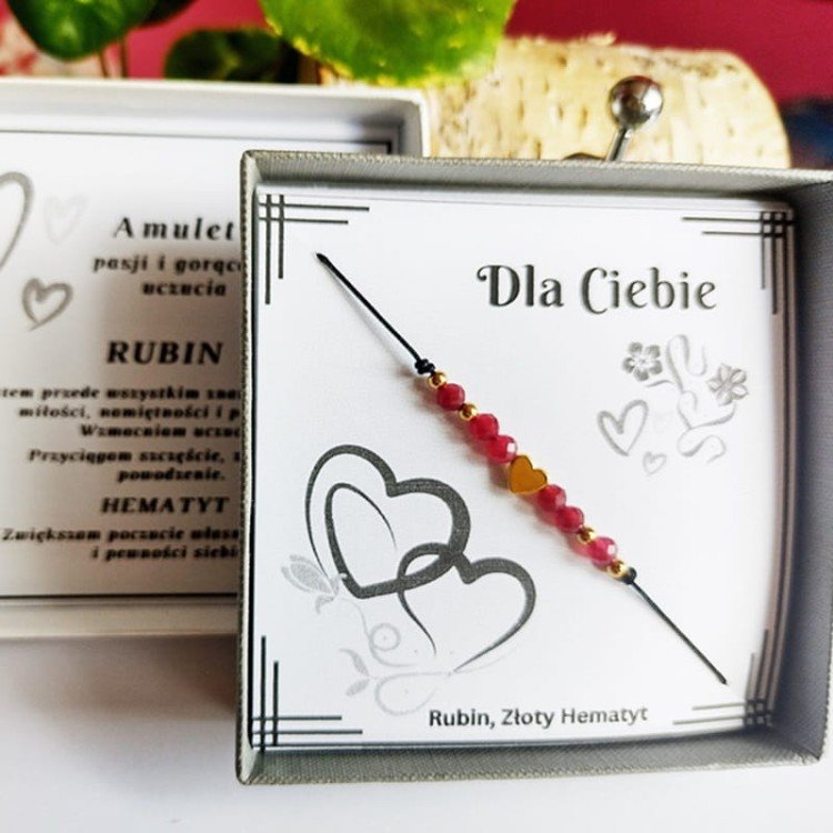 AMULET PASJI I GORĄCEGO UCZUCIA Bransoletka z Kamieniami Naturalnymi/GiovanniDivine