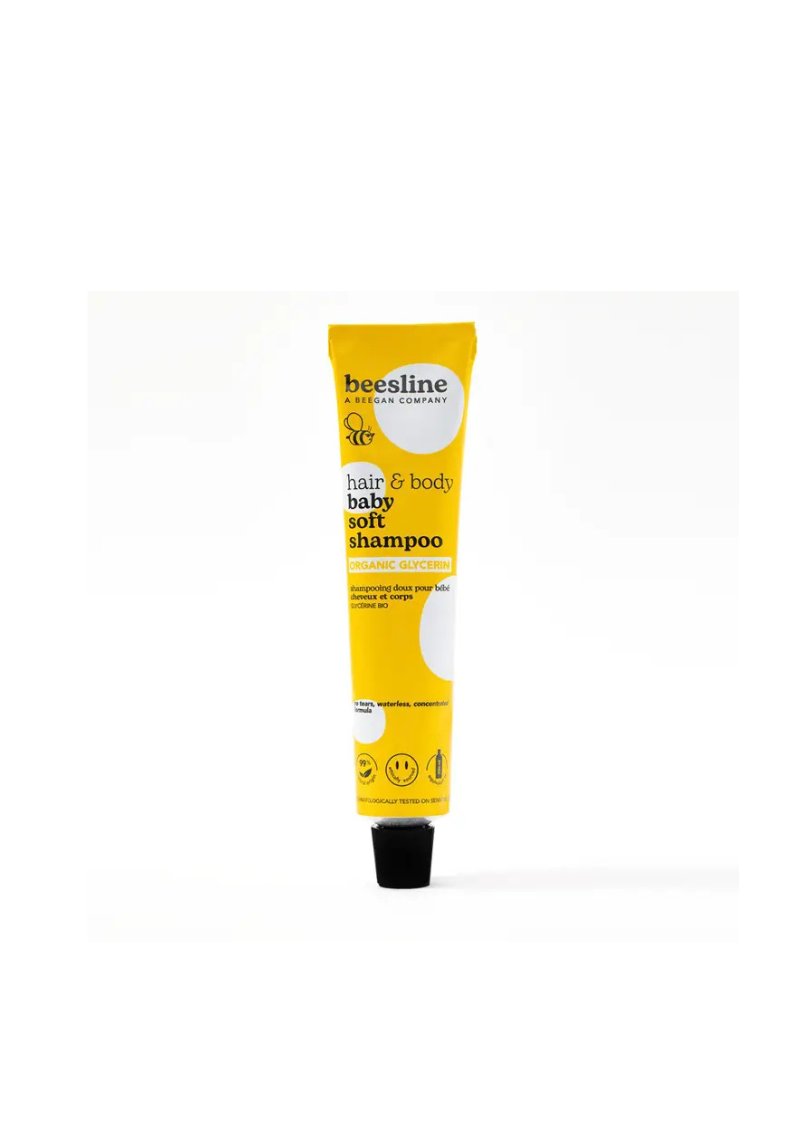 Beesline, Baby Soft Shampoo, delikatny szampon do włosów i ciała dla dzieci z organiczną gliceryną, 100 ml