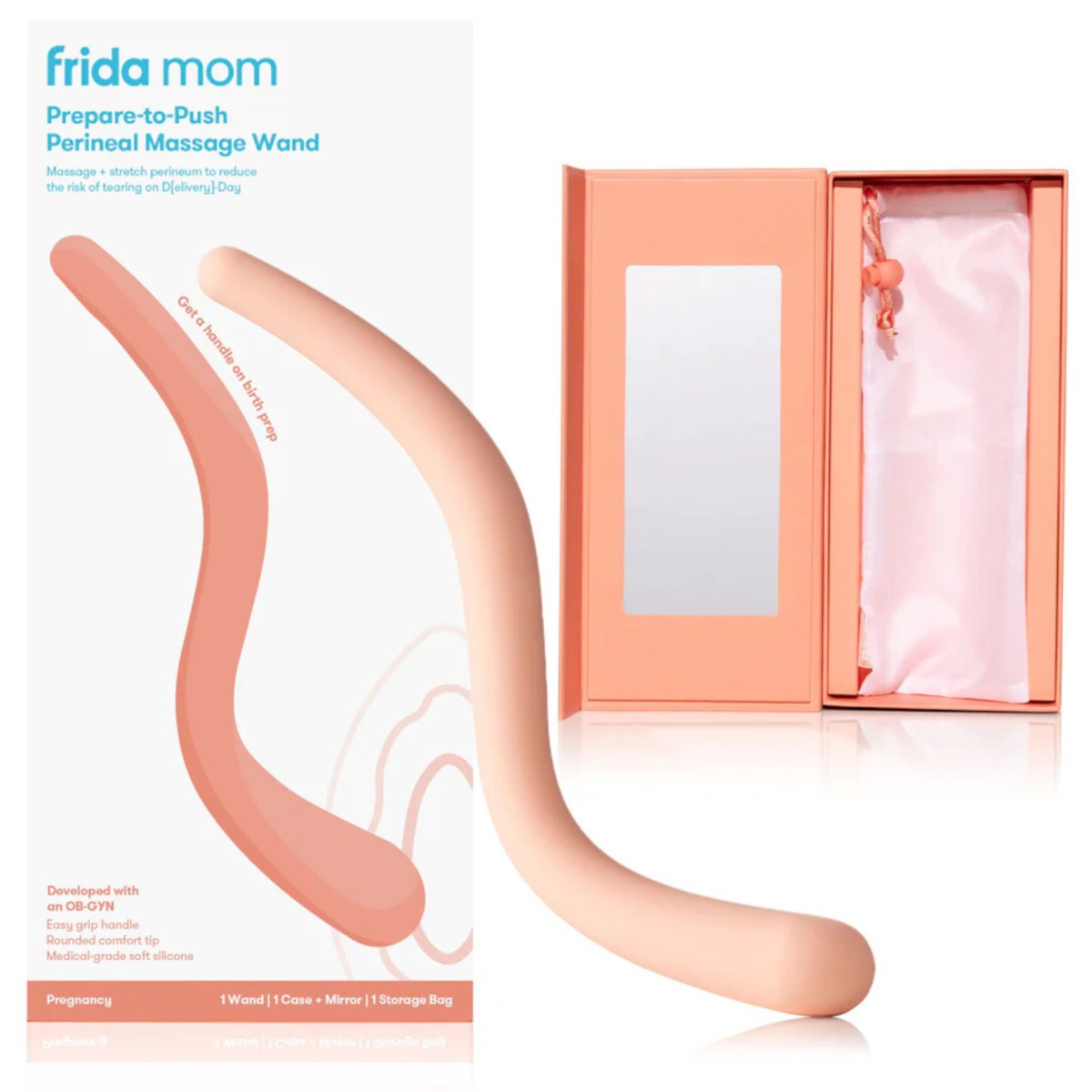 Frida Mom Różdzka Do Masażu Krocza Przygotowujący Do Porodu + Lusterko, , FRI50, [kolor]