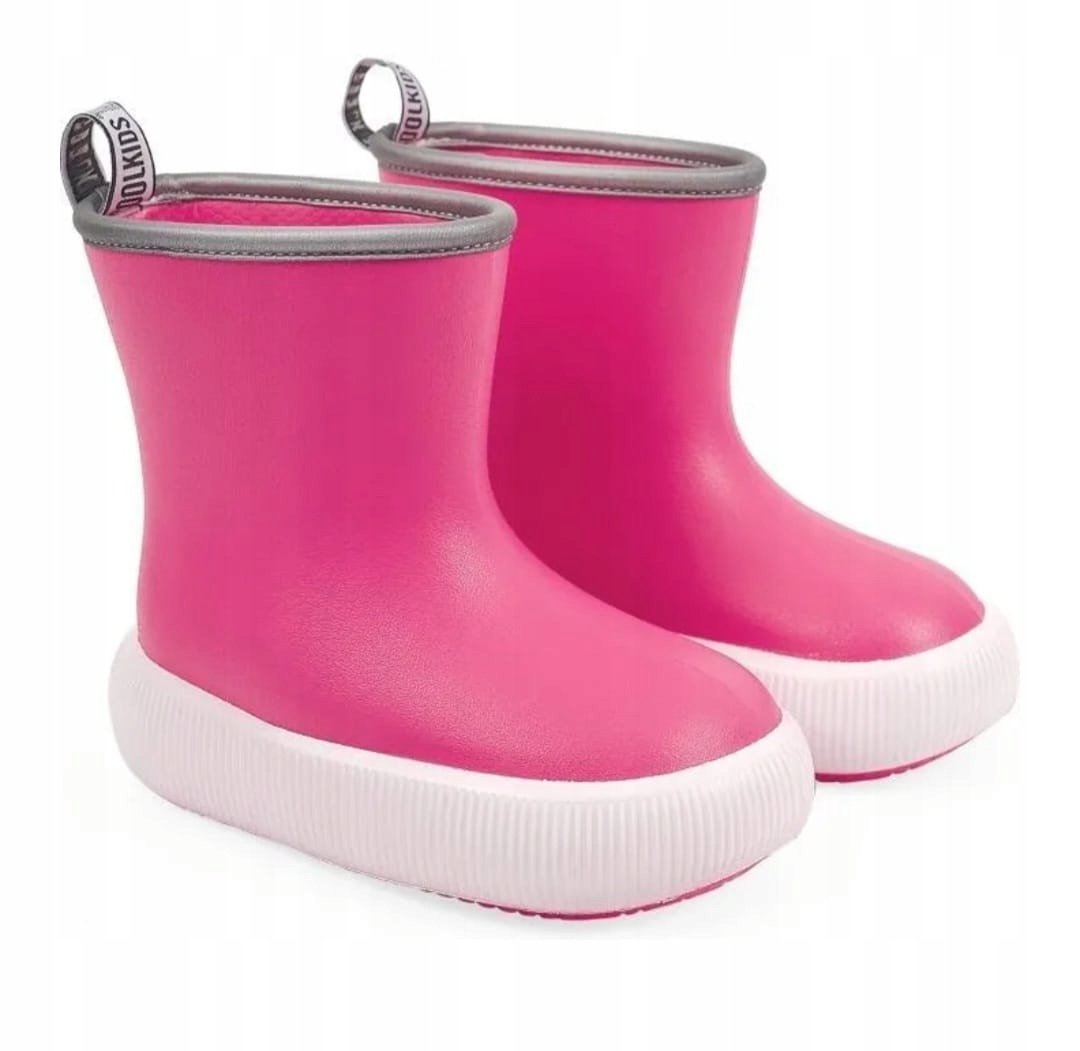 Kalosze gumowce gumiaki botki odblaskowe różowe 30/31 Perletti 15650