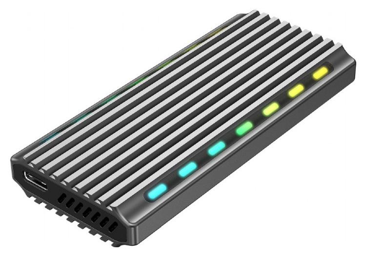 Gembird EE2280-U3C-03 USB 3.1 M.2 NVMe RGB aluminiowa EE2280-U3C-03