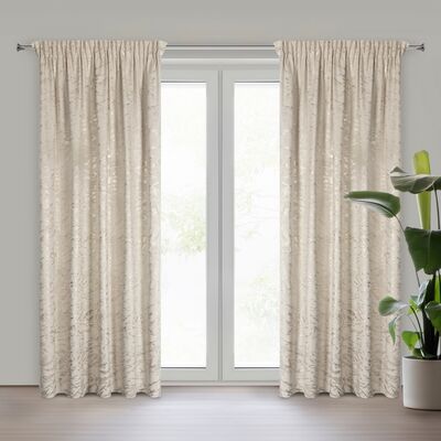 Zasłona gotowa na taśmie Doris 140 x 270 cm beżowy