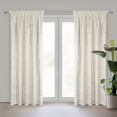 Zasłona gotowa na taśmie Doris 140 x 270 cm kremowy