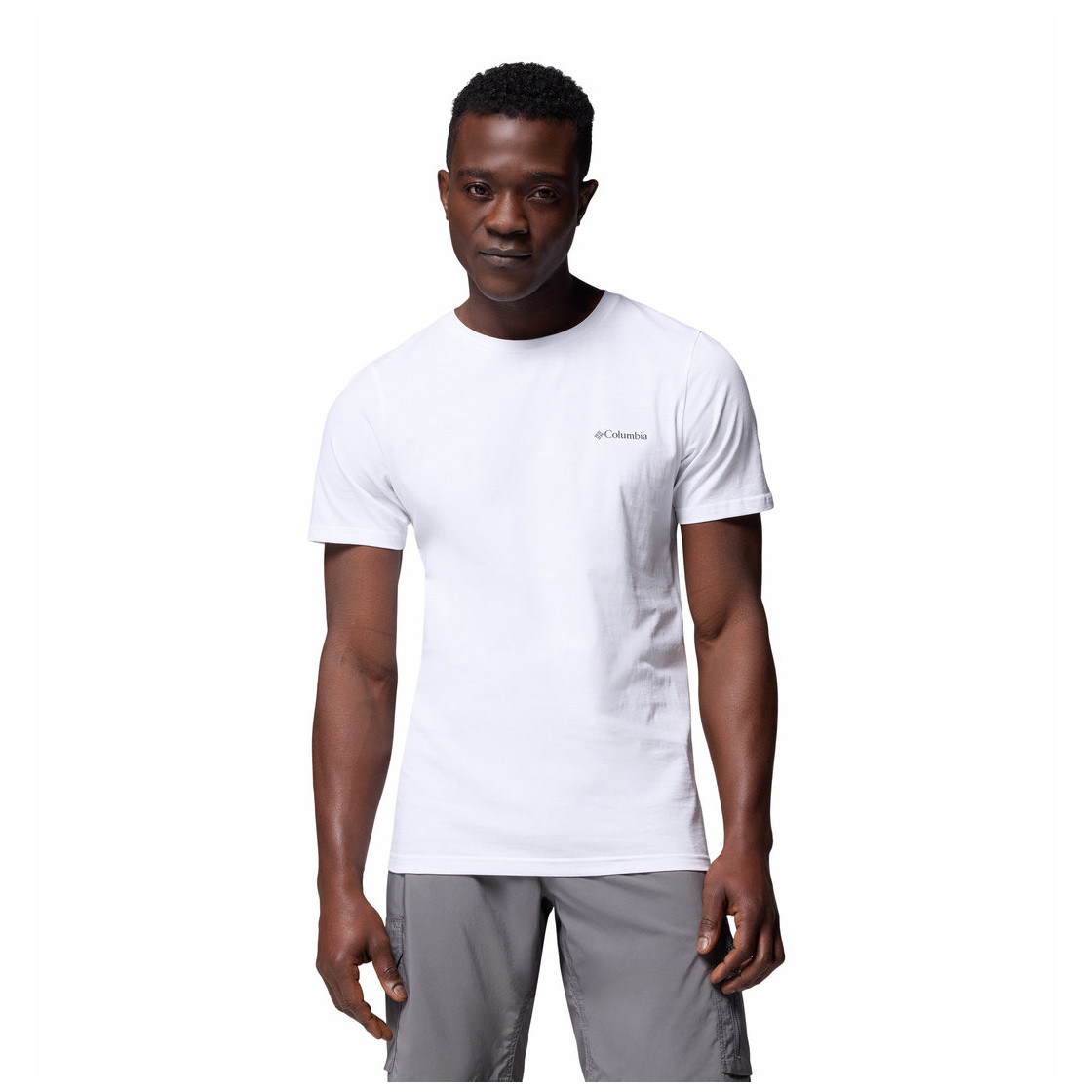 Koszulka męska Columbia Rapid Ridge™ Back Graphic Tee II Rozmiar: XXL / Kolor: biały/fioletowy