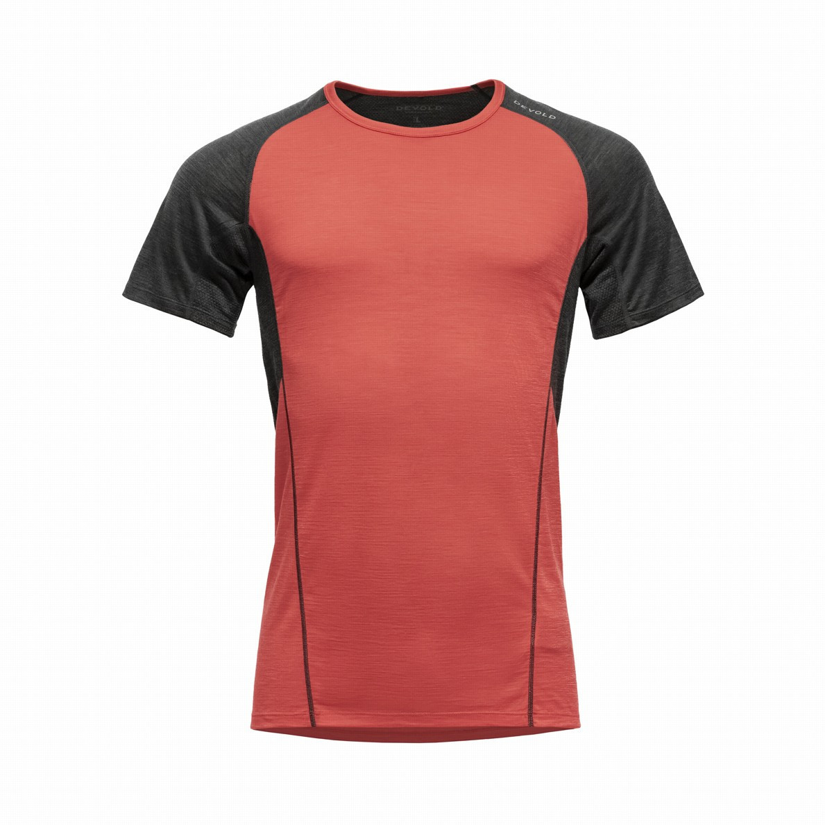 Męska koszulka Devold Running Merino 130 T-Shirt Man Rozmiar: XL / Kolor: czerwony/czarny