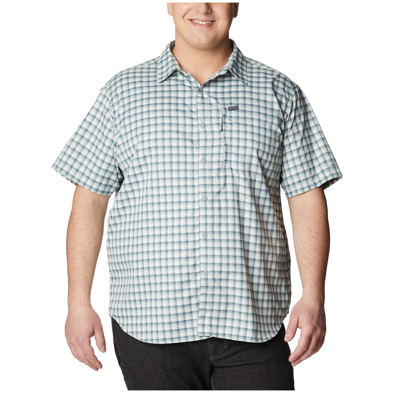 Koszula męska Columbia Silver Ridge™ Utility Lite Novelty SS Rozmiar: XXL / Kolor: niebieski/biały