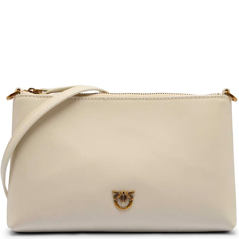 Pinko Skórzana kopertówka FLAT HORIZONTAL MINI
