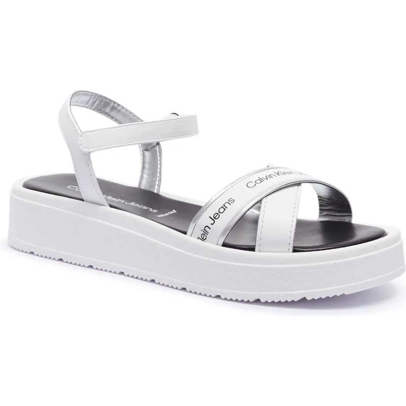 Calvin Klein Jeans Sandały | z dodatkiem skóry