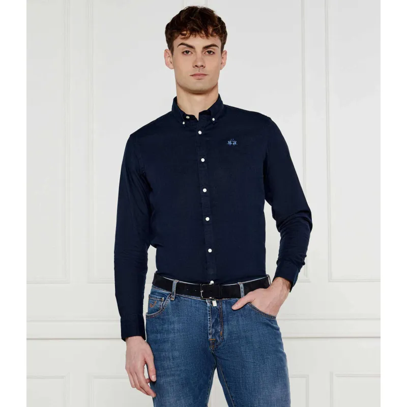 La Martina Koszula | Regular Fit | z dodatkiem lnu