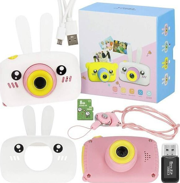 Springos Aparat dla dzieci cyfrowa kamera full HD z kartą 8 GB różowy UNIWERSALNY
