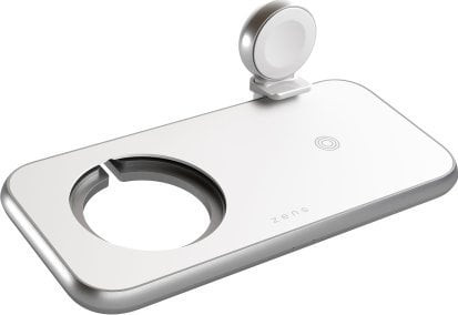 Ładowarka Zens ZENS Aluminium 4w1 - ładowarka bezprzewodowa 45W, kompatybilna z MagSafe (white)