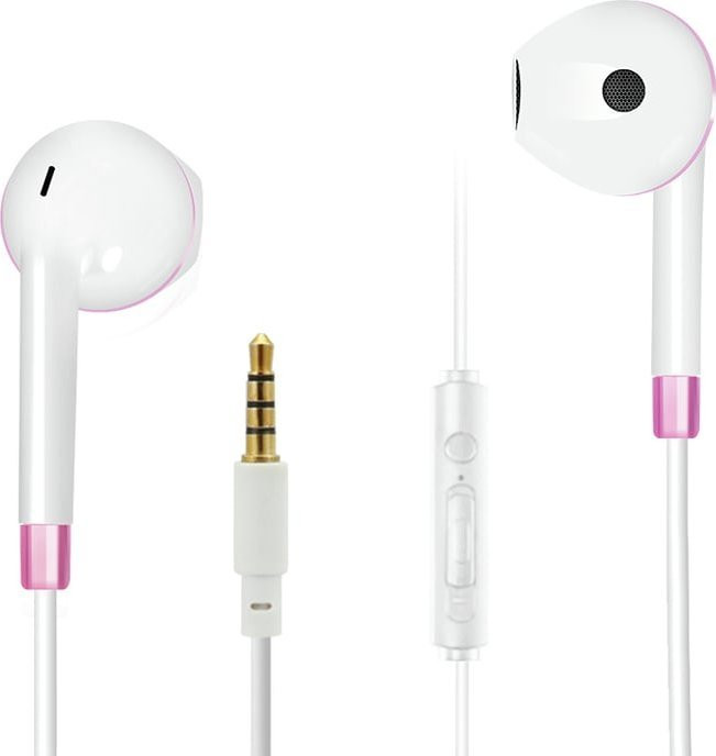 2GO In-Ear Stereo-Headset Comfort - biało-różowe
