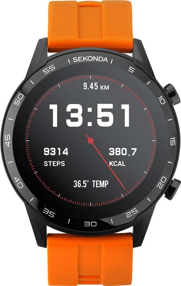 Sekonda męski Sekonda 1911 pomarańczowy pasek