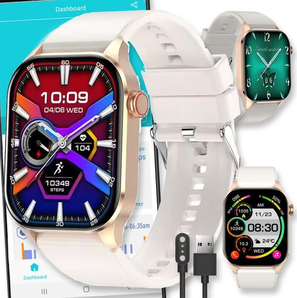 Active Band SMARTWATCH ZEGAREK WATCH MENU PL DAMSKI MĘSKI ROZMOWY SPORT POLSKIE PULS T98