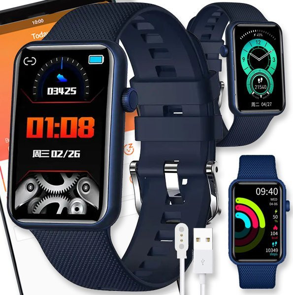 Active Band SMARTWATCH ZEGAREK SMARTBAND MENU POLSKIE DAMSKI ROZMOWY MĘSKI SMART WATCH HT5Pro