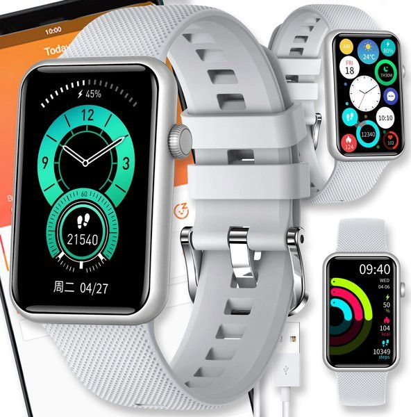 Active Band SMARTWATCH ZEGAREK SMARTBAND MENU POLSKIE DAMSKI ROZMOWY MĘSKI SMART WATCH HT5Pro