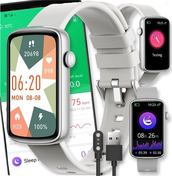 Active Band SMARTWATCH ZEGAREK MENU PL POLSKIE DAMSKI WATCH MĘSKI PULS SPORT KROKI SMS L2
