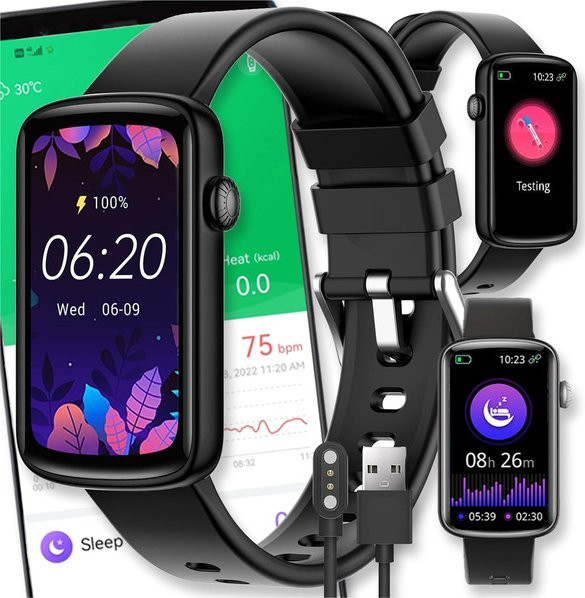 Active Band SMARTWATCH ZEGAREK MENU PL POLSKIE DAMSKI WATCH MĘSKI PULS SPORT KROKI SMS L2