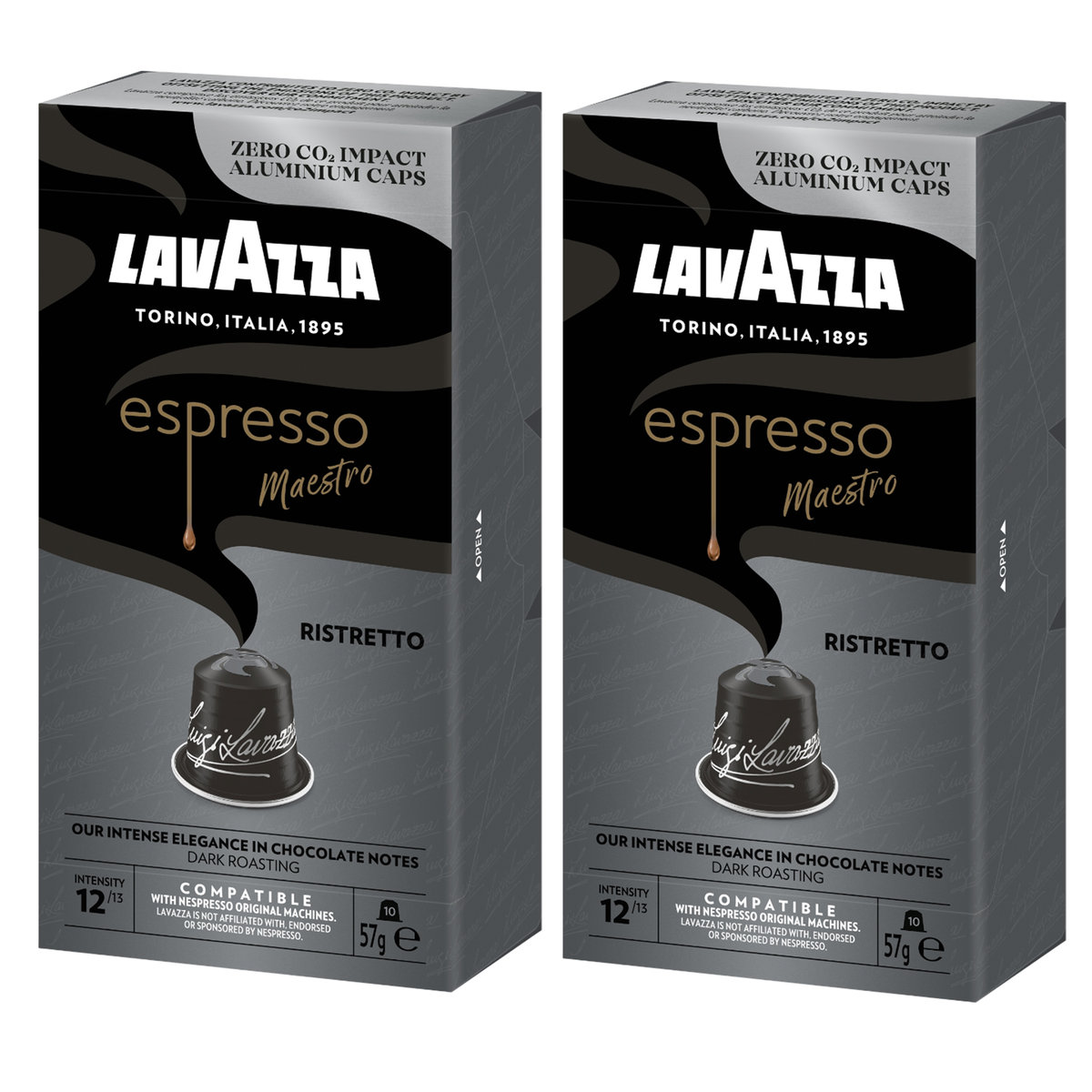 Kapsułki Nespresso do ekspresu Lavazza Maestro Ristretto zestaw 2 x 10 szt