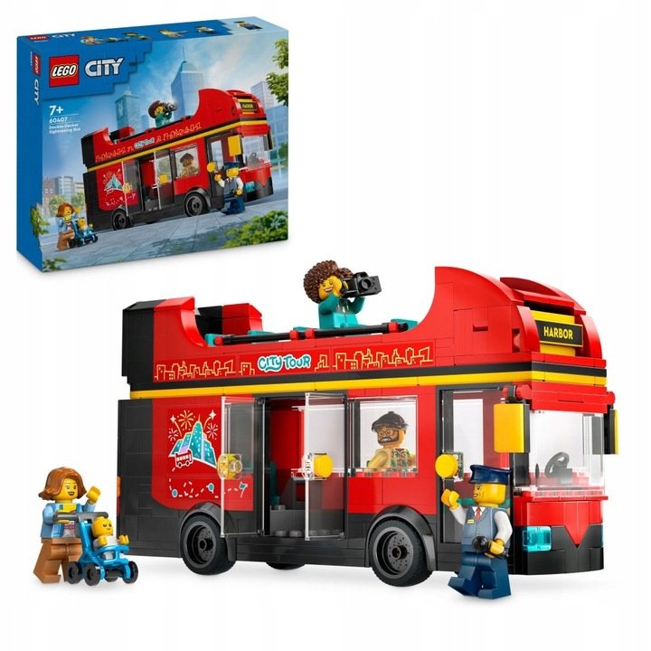 LEGO City - Autobus Czerwony piętrowy autokar Bus ZESTAW LEGO PREZENT DLA CHŁOPCA DZIECI