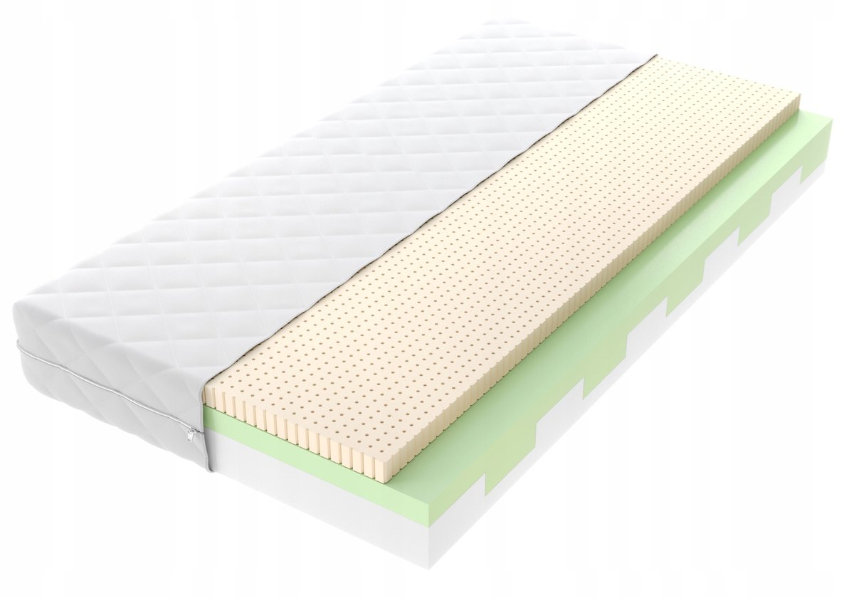 Materac 140x70 pianka HR strefowy lateks BERRY