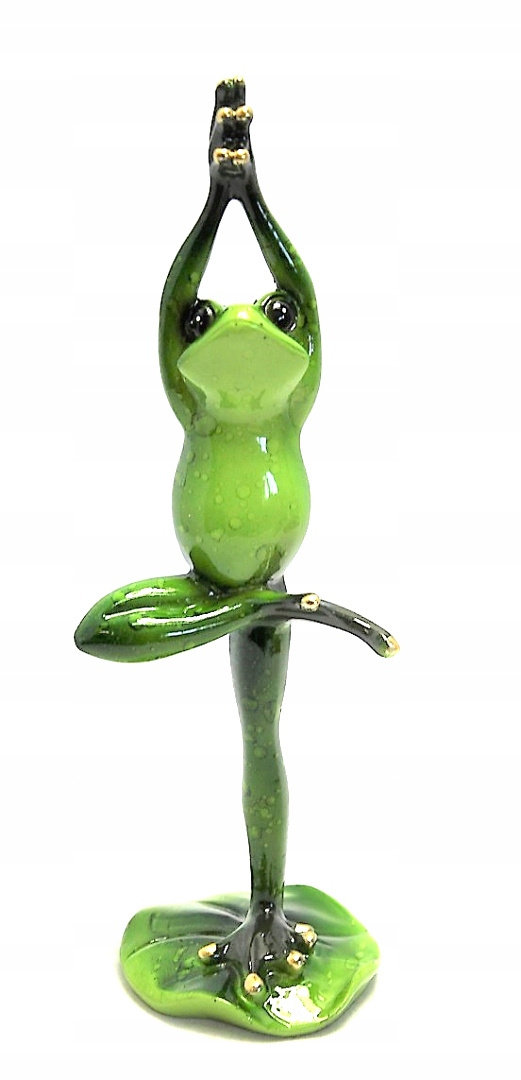 Żaba figurka joga ćwiczenia na szczęście ozdoba