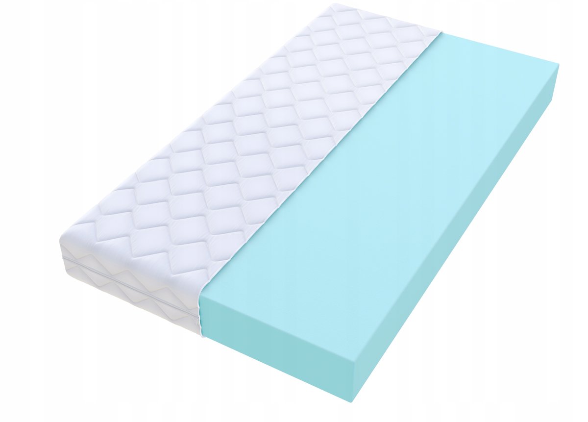 Materac 80x190 10cm H3 Średni + pokrowiec PURE