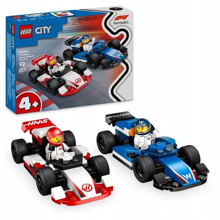 LEGO City - Formuła 1 auta bolidy Williams i Haas F1 ZESTAW LEGO PREZENT DLA CHŁOPCA DZIECI