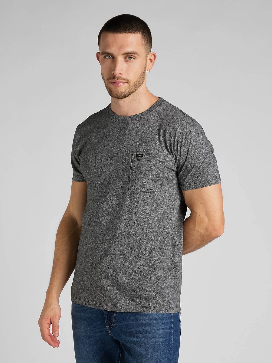 KOSZULKA T-SHIRT MĘSKI GRAFIT LEE 112321775 ULTIMATE POCKET TEE BLACK,M