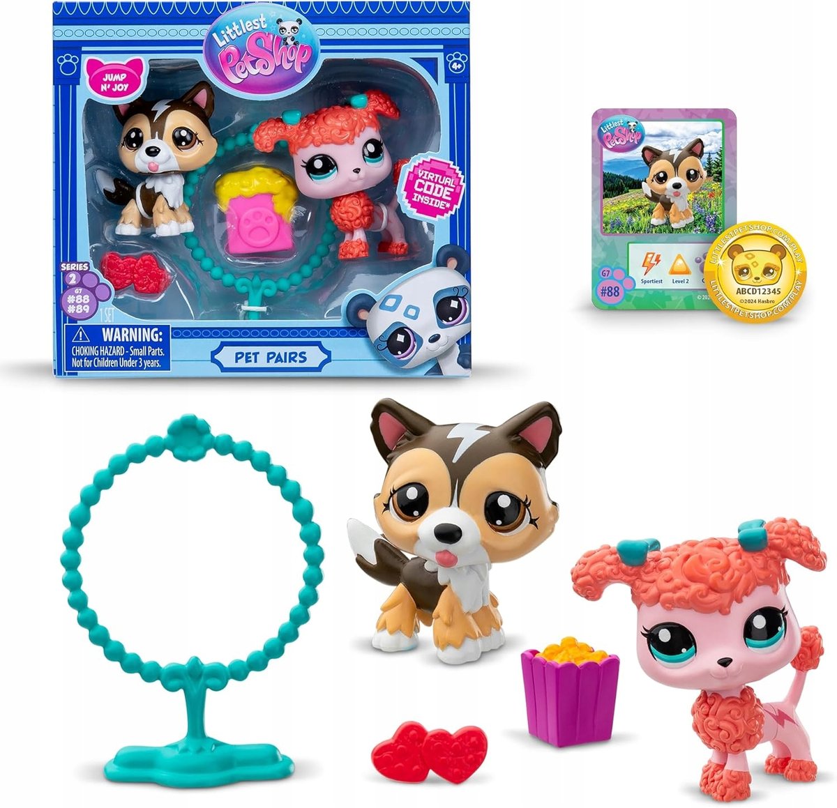 Littlest Pet Shop Zestaw Zwierzątka + Akcesoria Hasbro 2X Figurka