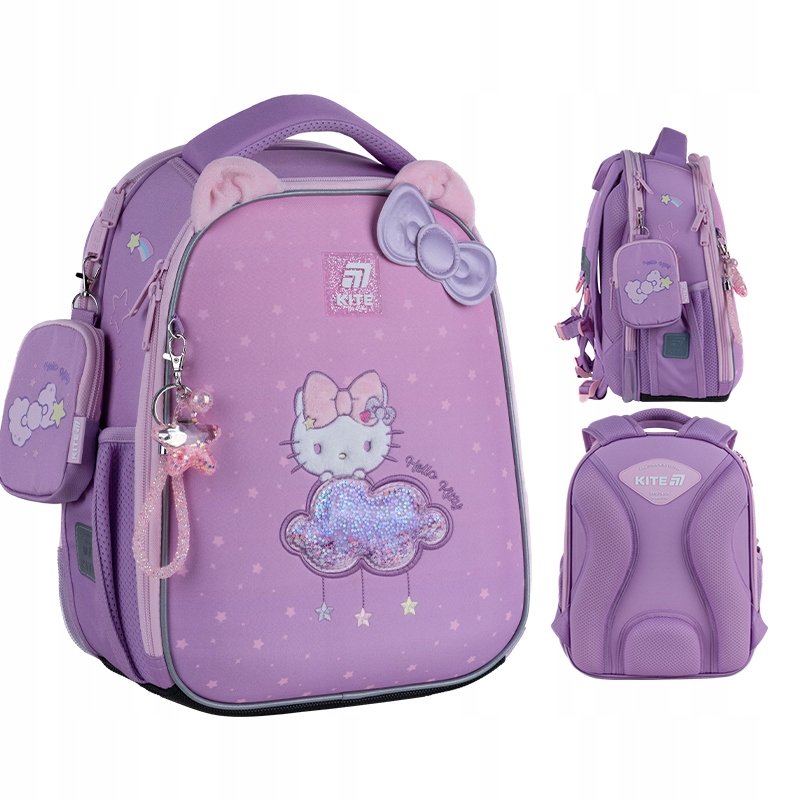 TORNISTER PLECAK SZKOLNY KLASA 1-3 DLA DZIEWCZYNKI HELLO KITTY KITE