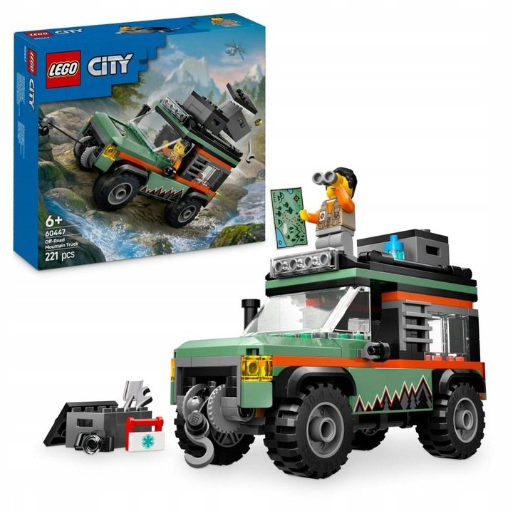 LEGO City - Samochód terenowy Górska terenówka 4 na 4 ZESTAW LEGO PREZENT DLA CHŁOPCA DZIECI