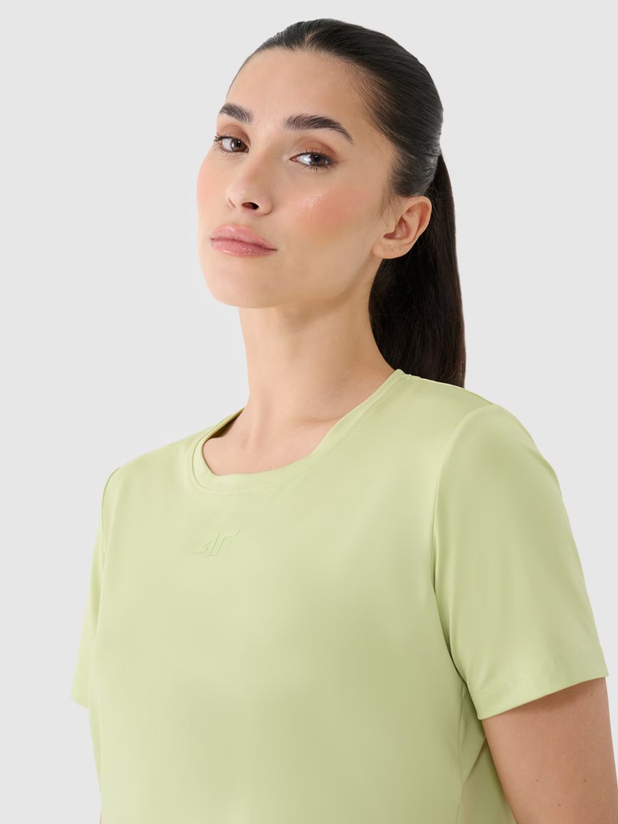 4F Koszulka damska treningowa oversize szybkoschnąca 4FRSS25TFTSF1236-42S Zielony Roz. XL