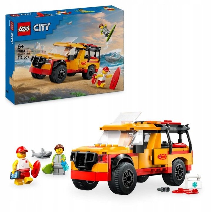 LEGO City - Auto Terenówka Furgonetka ratowników plażowych ZESTAW LEGO PREZENT DLA CHŁOPCA DZIECI