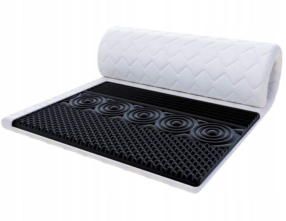 Materac nawierzchniowy 180x200 UNICO topper masujący 8cm