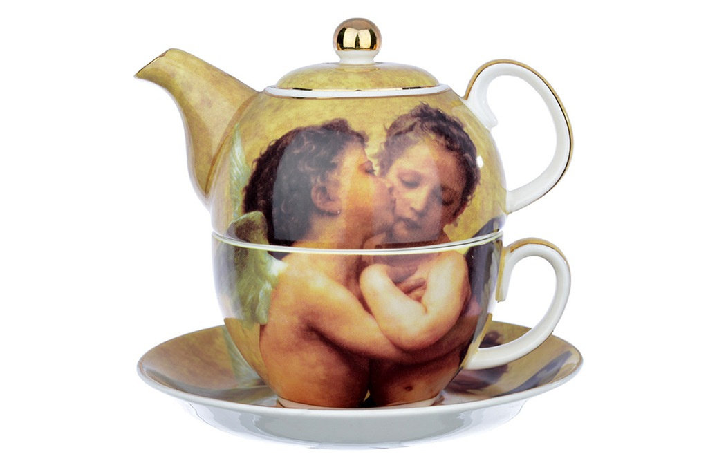 Zestaw filiżanka imbryk tea for one anioł Fusaichi