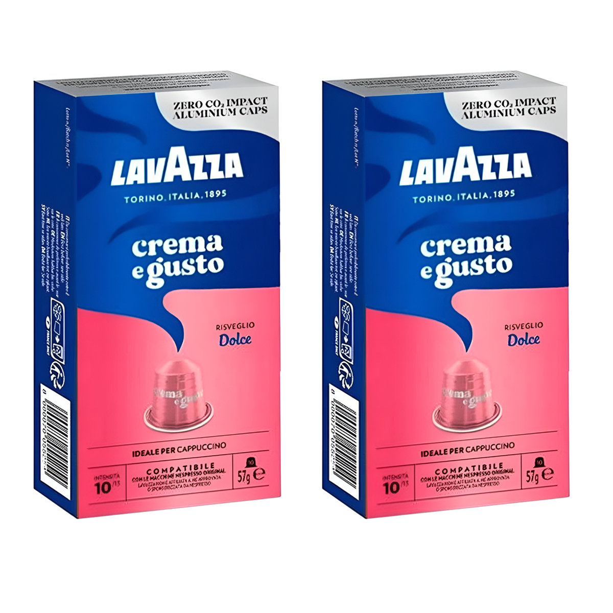 Kapsułki nespresso do ekspresu kawa Lavazza crema e gusto dolce 2x 10 szt.