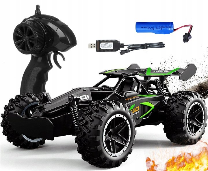 SAMOCHÓD ZDALNIE STEROWANY TERENOWY AUTO RC 4x4 PILOT AKUMULATOR