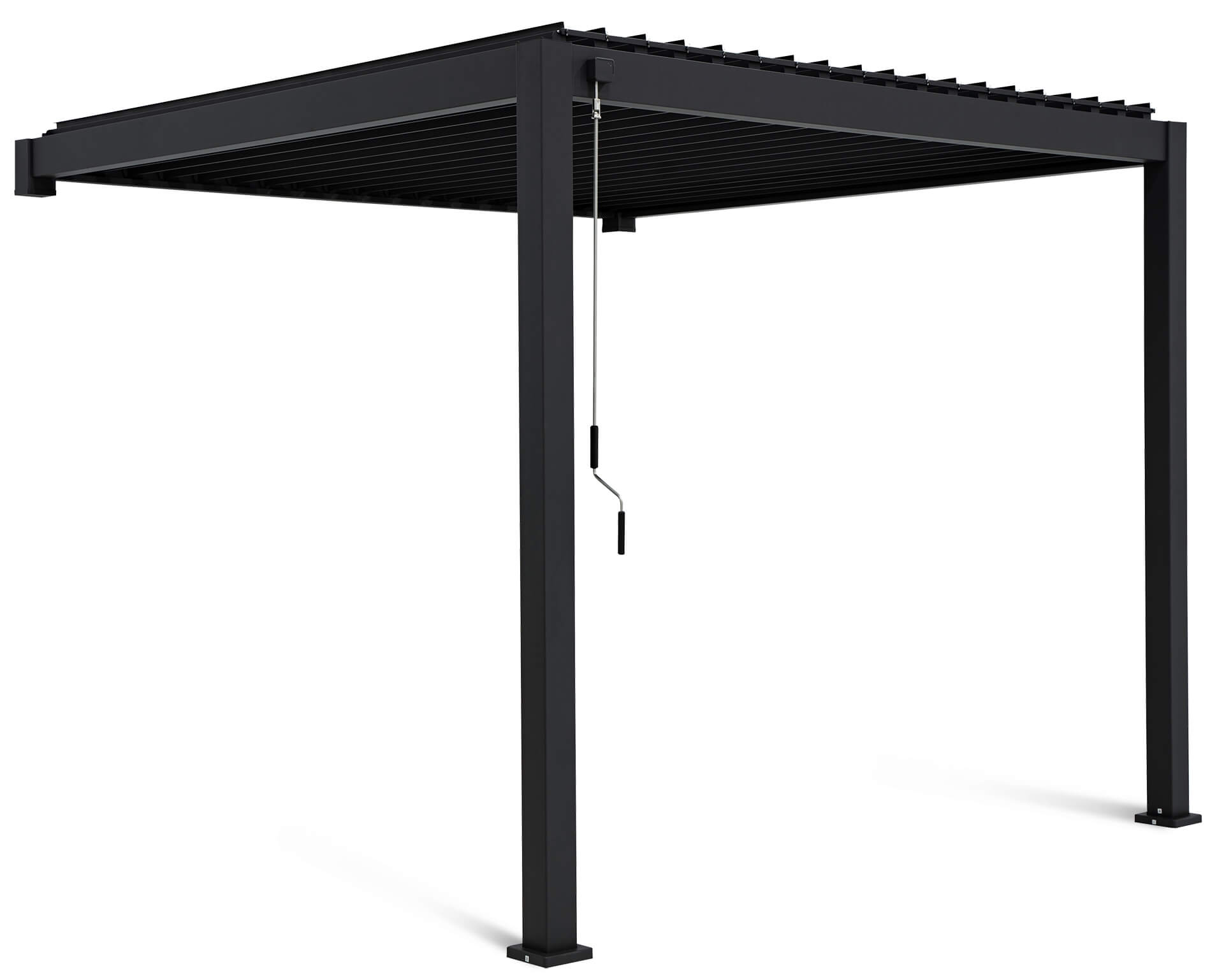 Pergola ścienna ogrodowa na taras 3x3 Premium Wall Anthracite - Gutroof