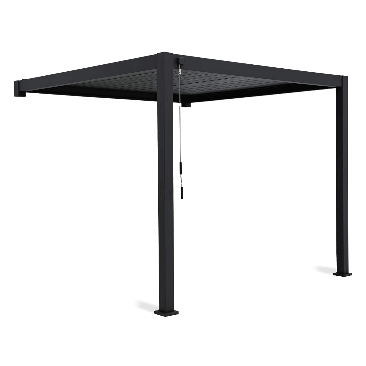 Pergola ścienna ogrodowa na taras Premium Wall 3x4 Anthracite - Gutroof