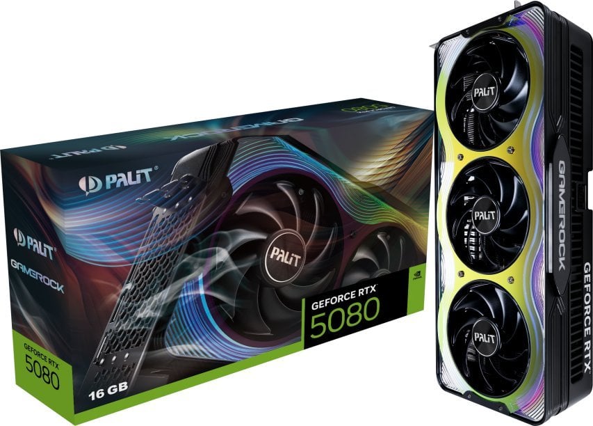 Palit GeForce RTX 5080 GameRock 16GB GDDR7 NE75080019T2-GB2030G