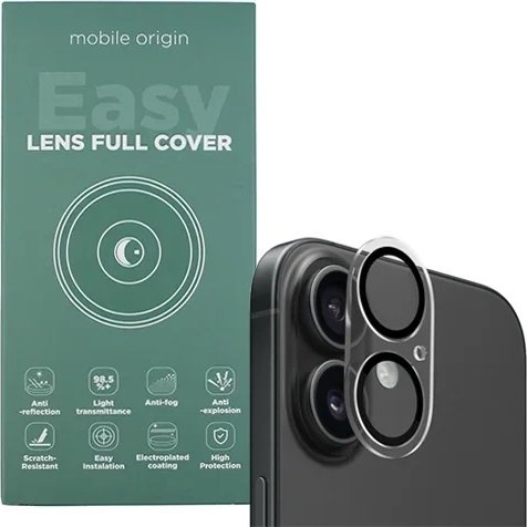Mobile Origin Easy Lens full cover, clear - iPhone 16 / 16 Plus