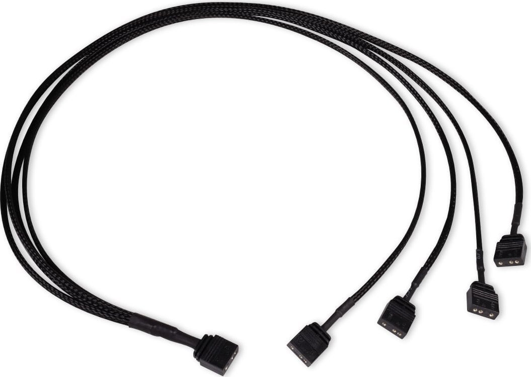 Alphacool Alphacool Y-Splitter aRGB 3-Pin auf 4x 3-Pin 60cm - schwarz