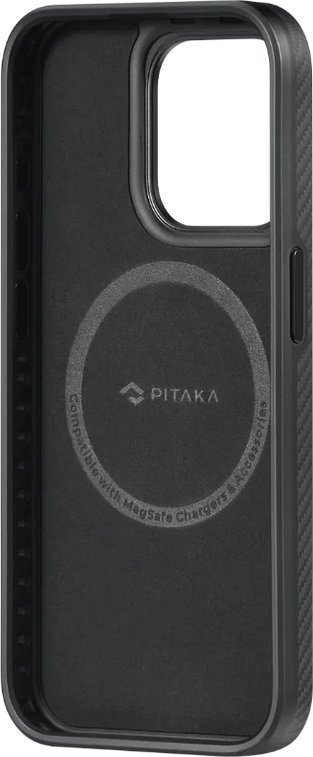 Pitaka MagEZ 4 600D case, black/grey twill - iPhone 15 Pro Max