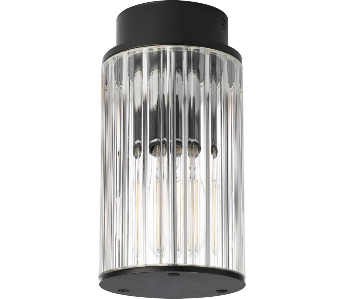 Argon 8773 - Plafon zewnętrzny NORFOLK 1xE27/15W/230V IP44 czarny