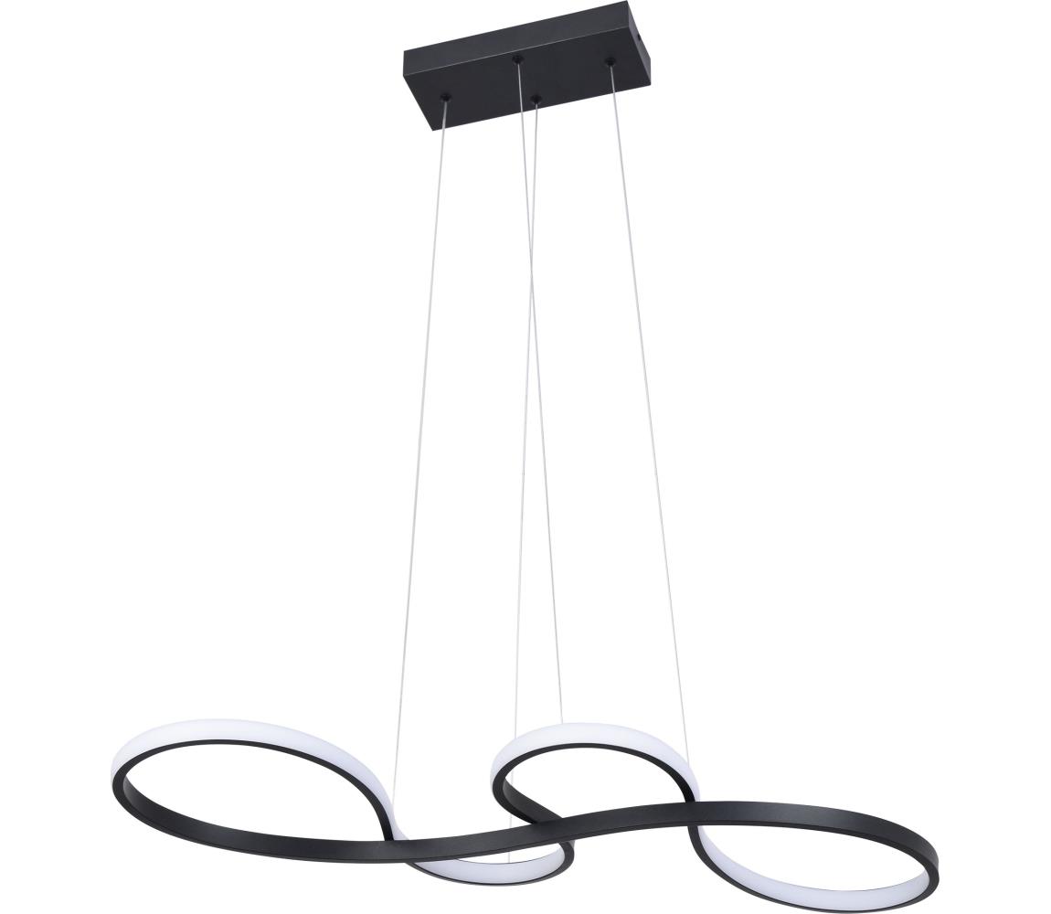 LED Żyrandol na lince SALSA LED/38W/230V 4000K czarny